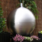 10 inchGarden Stainless Sphere Brushed 3