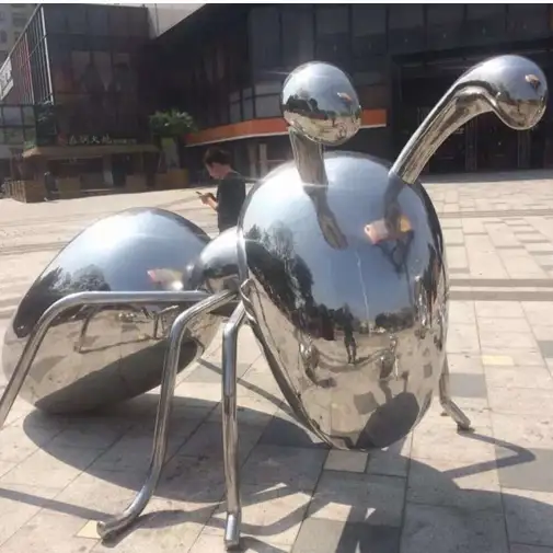 Stainless steel ants sculpture/metal animal sculpture 1