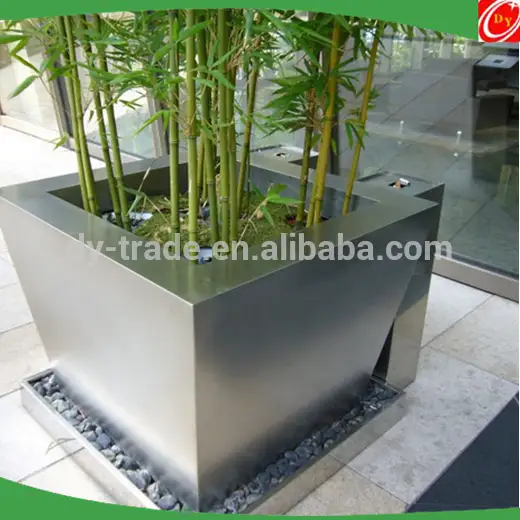 High quality stainless steel vase /planter/cube for indoor ,outdoor decoration 1