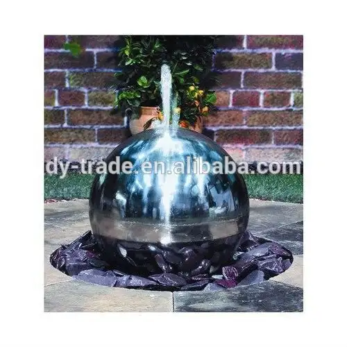 steel sphere fountain 1