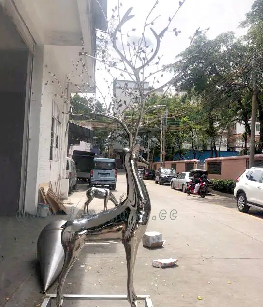 Stainless SteelDeer Moose Elkfor Animal Decorative Artwok 1