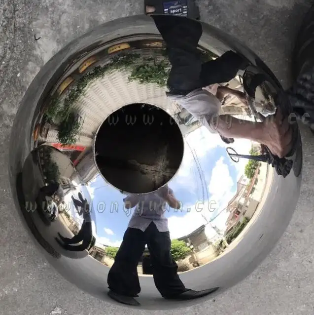 Stainless Steel Gazing Sphere Landscape Water Fountain 1
