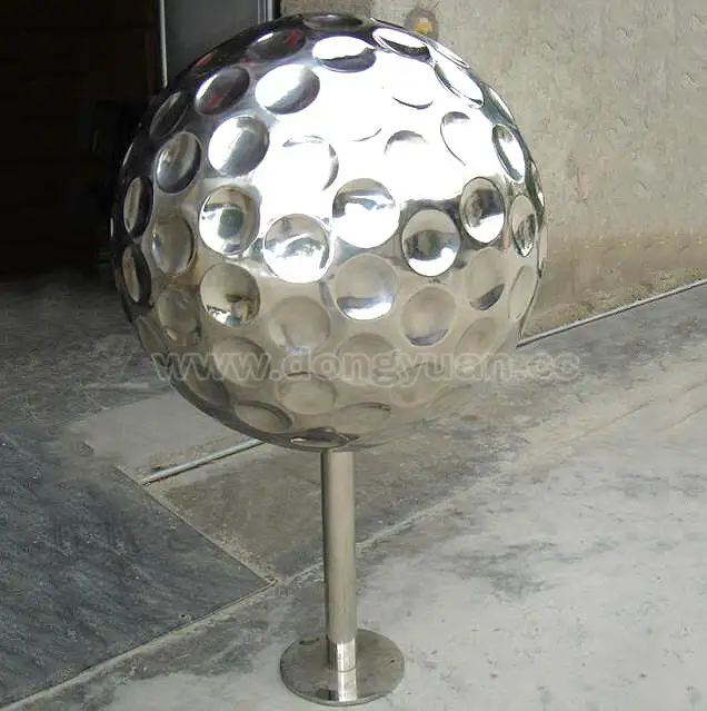 Hollow Stainless Steel Golf Sphere Sculpture for Golf Decoration 1