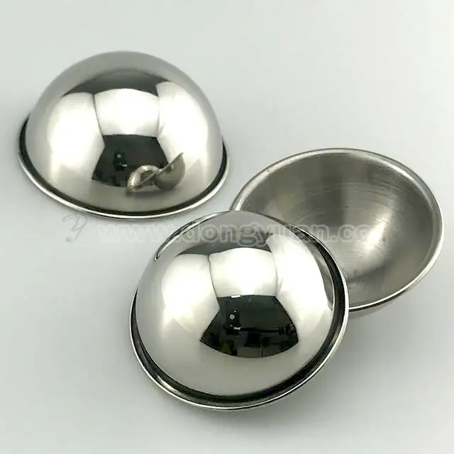 Stainless Steel Hemisphere Mold with RooledEdge for Bath BombMould Making 1