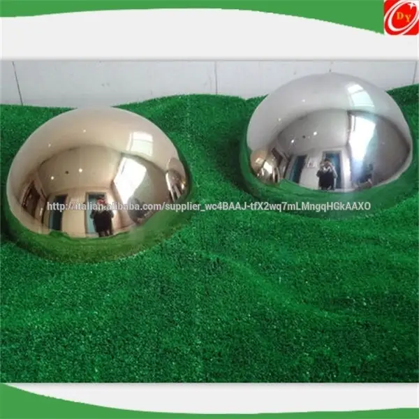 stainless steel hemisphere ,mirror /brushed/ golden finished steel half ball 1