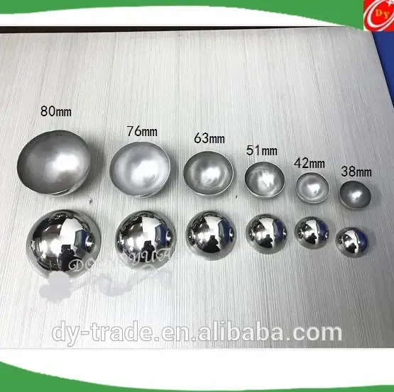 Metal Two Half Bath Molds 3.5', 3', 2.5', 2' ,1.5' for Lush Bath Bombs 1