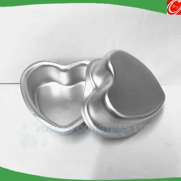 Love Type Small Cake Mold Solid Bottom Love Model Heart Aluminum Alloy Bath Bomb Mold 1
