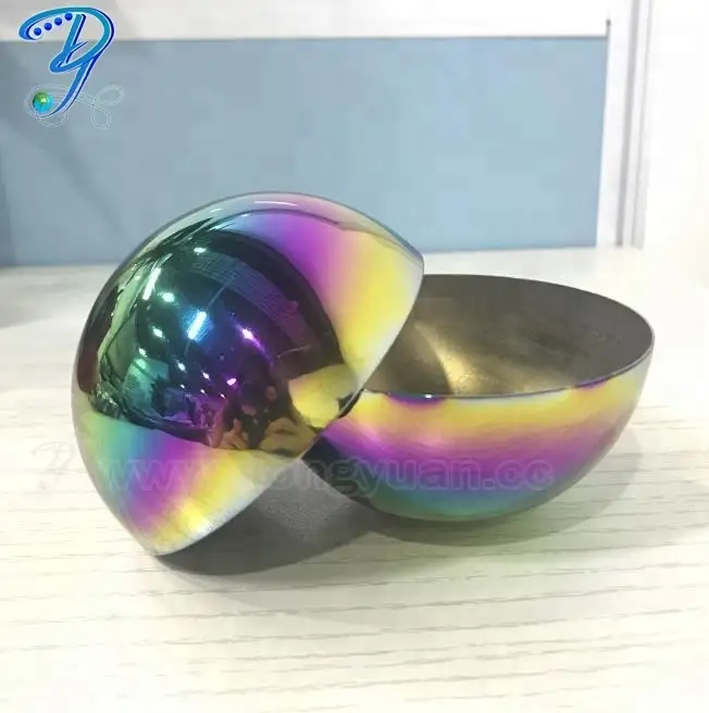 51mm ,63mm,76mm Rainbow Color Stainless SteelBath Bombs Molds Gift Sets 1