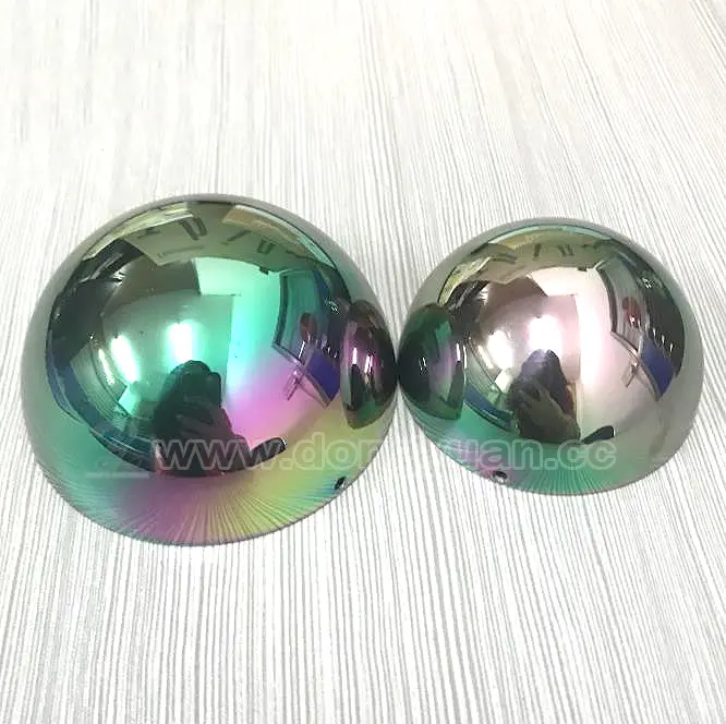 63mm,76mm Stainless Steel Bath Bomb Molds with Rainbow Color for DIY Bath Bomb 1