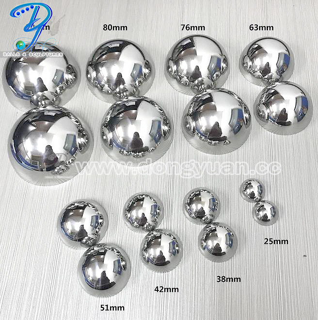 63mm,76mm Stainless Steel Bath Bomb Molds with Rainbow Color for DIY Bath Bomb 4