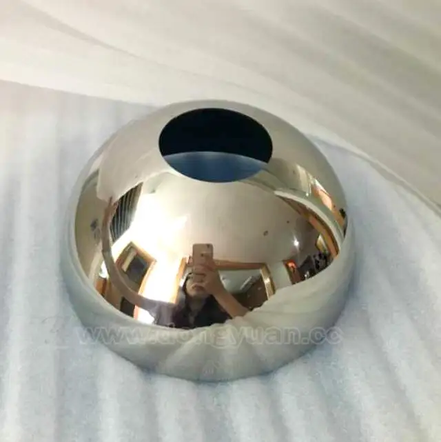 Gazing Stainless Steel Half Sphere Mirror , 304 Hollow Steel Half Ball 1