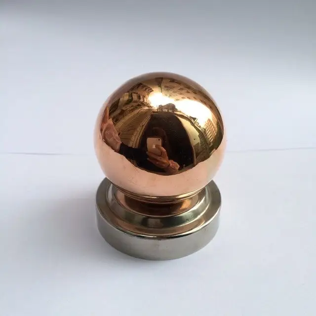 Small Large Hollow Soild Mirror Polished Red Copper Ball 1