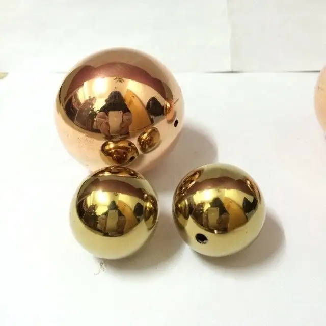 50mm polished H62 hollow brass sphere ball 1