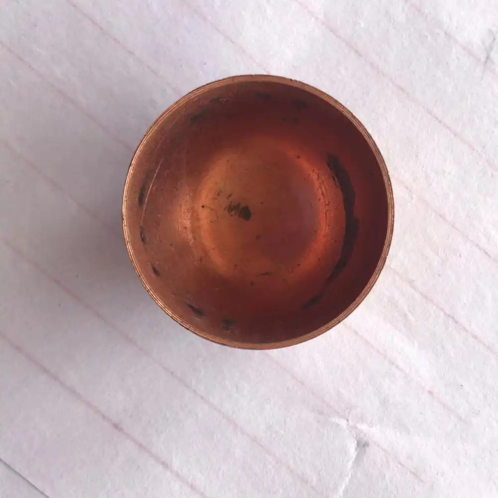 half hollow brass sphere bowl 1