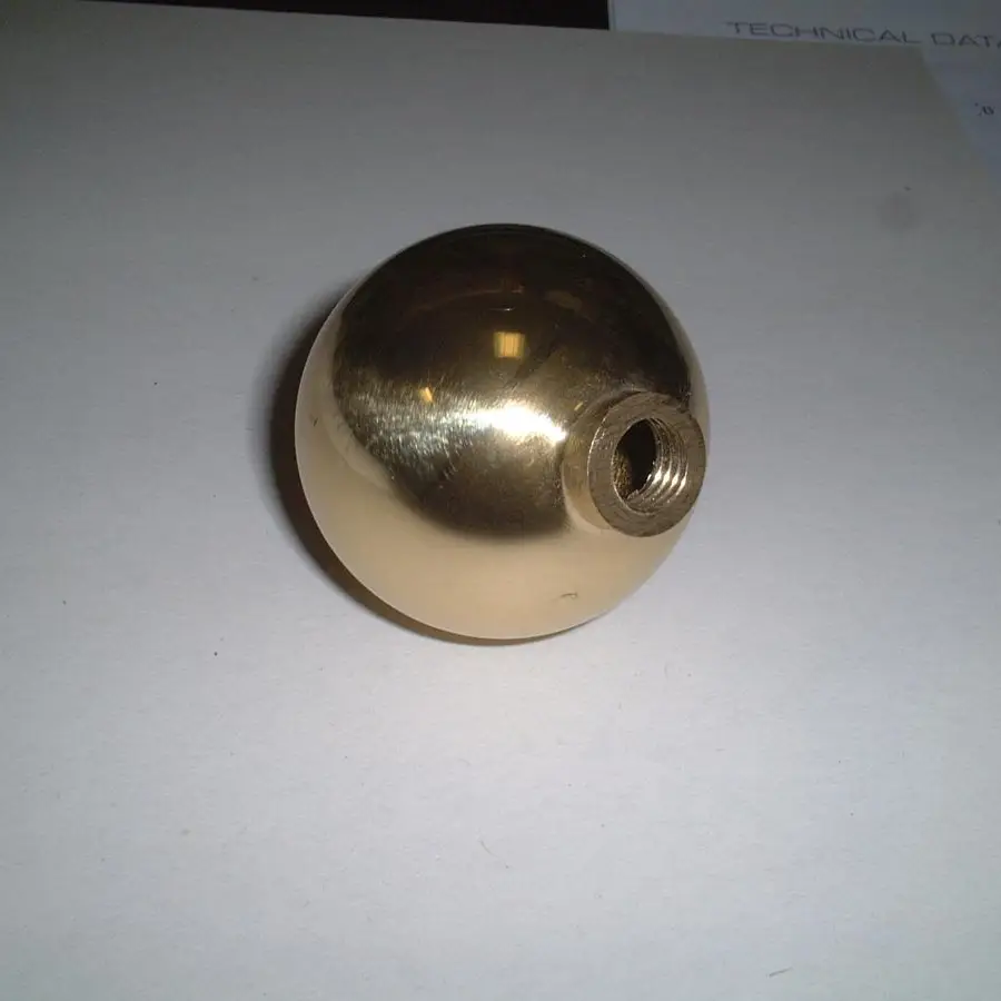screw brass sphere with ring 1