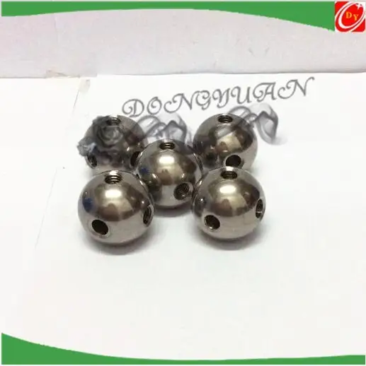 20mm metal steel ball with four thread holes 1