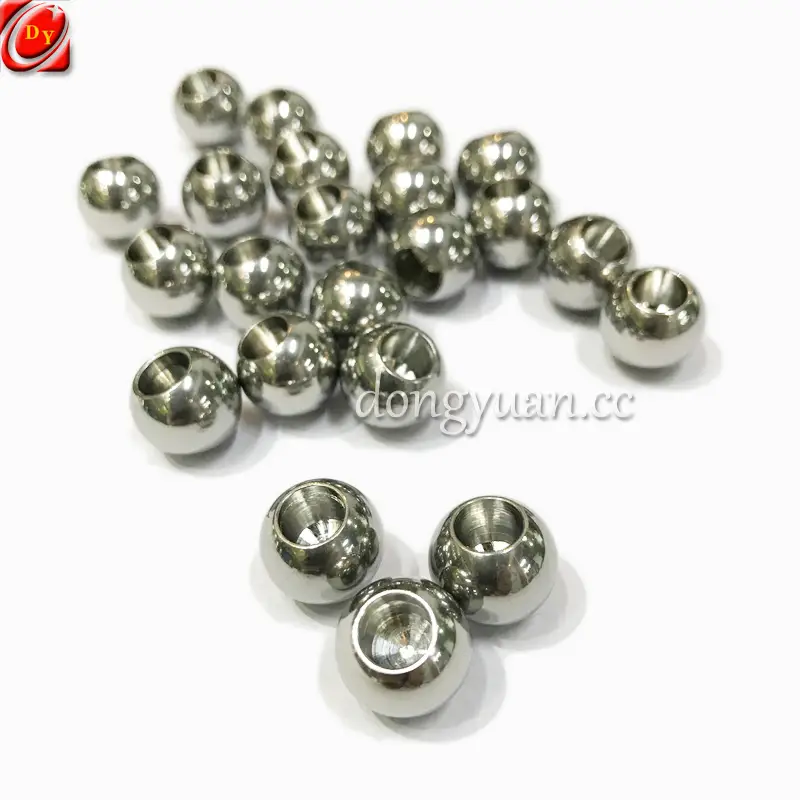 Solid Rolling Stainless Steel Ball Beads with Blind Hole 1