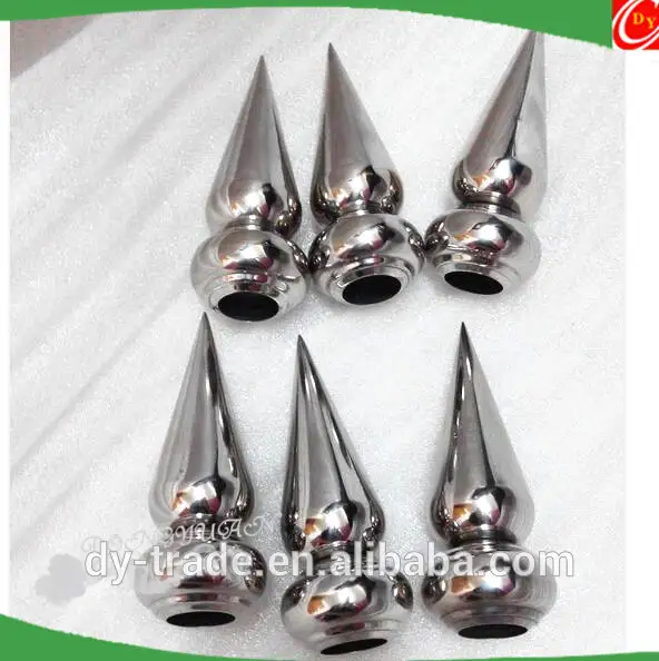 Stainless steel spear with base for head railing accessories 1