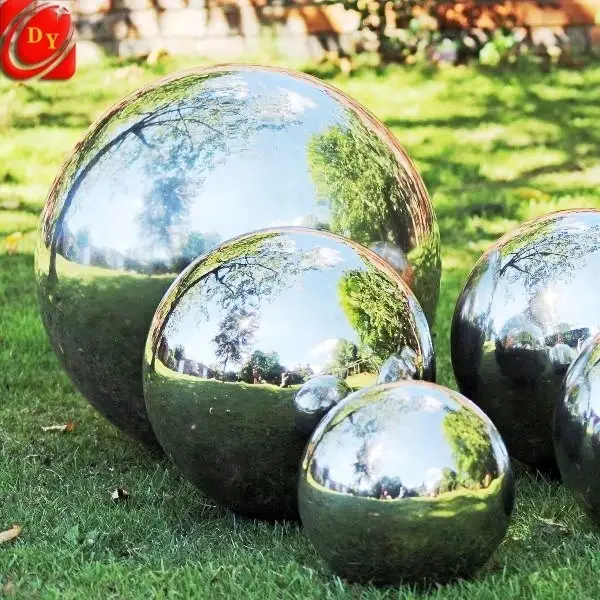 Decorate Garden Backyard with Polished Stainless Steel Ball, Water Feature Provided 1