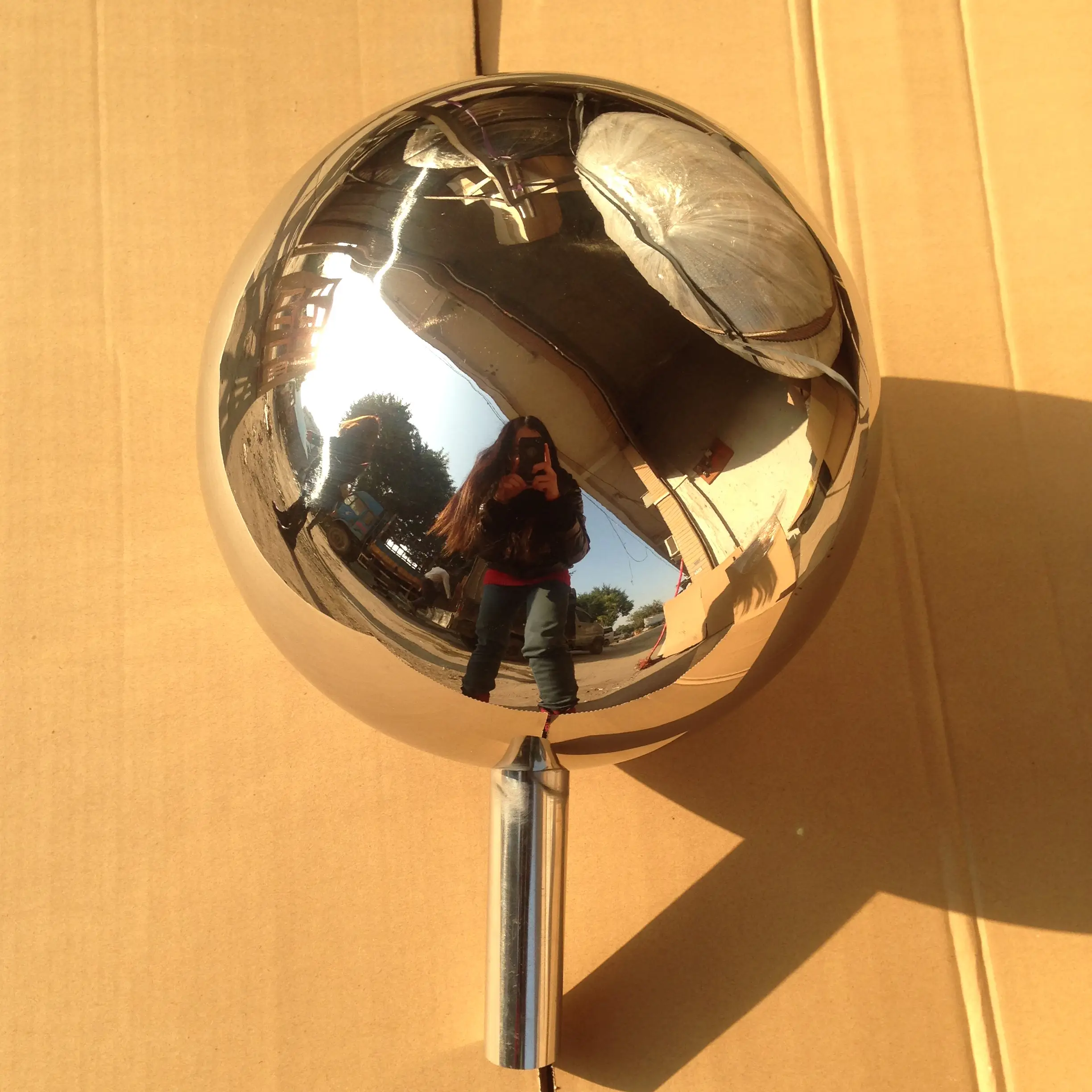 Garden Stainless Steel Balls/Garden gazing Spheres/hotel decoration sculpture 1