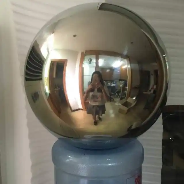 Mirror steel ball fountain/ shiny decorative balls 1