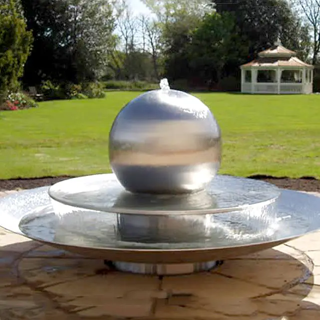 Silver ball water feature for garden China 1