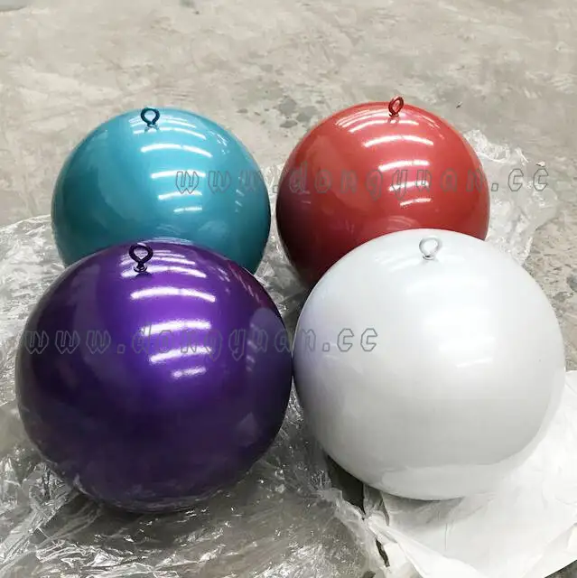 Stainless Steel Christmas Ball with Pearl White Color for Hanging Celling Decoration 1
