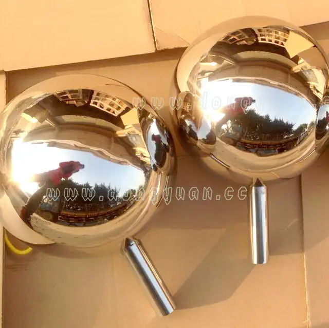 Silver Inox Steel Globe for Garden Decoration 1