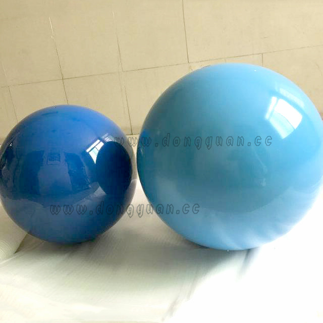 Blue Color Metal Hollow Ballfor Garden Art Decoration 1