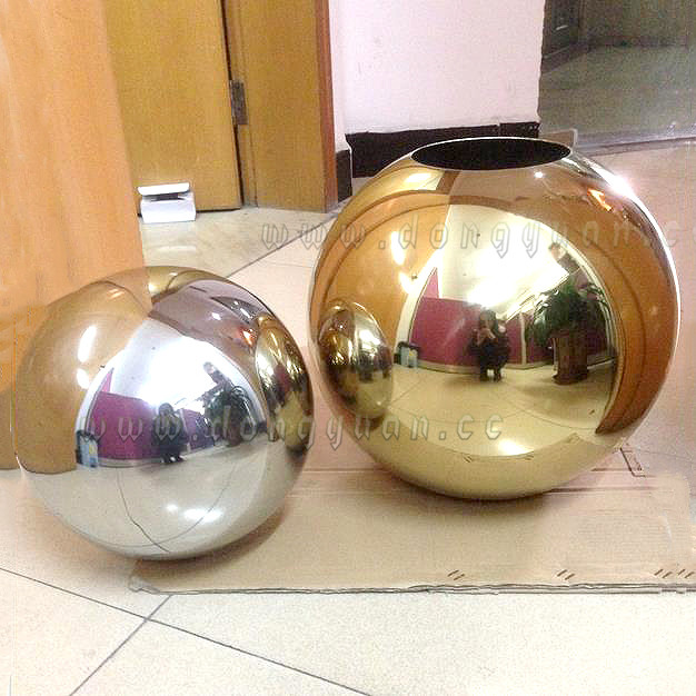 Blue Color Metal Hollow Ballfor Garden Art Decoration 2