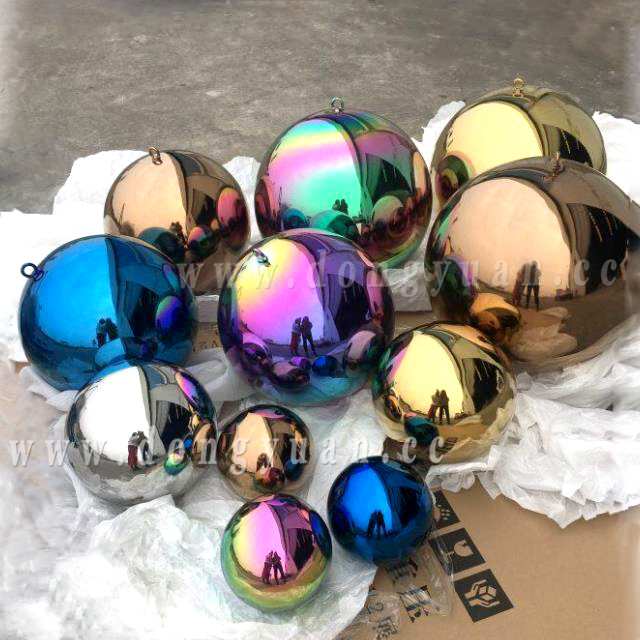 Blue Color Metal Hollow Ballfor Garden Art Decoration 5