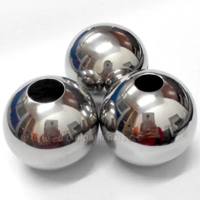 Stainless Steel Four Ball Lightning Rods ,Metal Dphere with pipe lightning protection 1