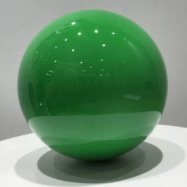 Stainless Steel DecorationBallwith Green Color for Christmas Tree Ornaments 1