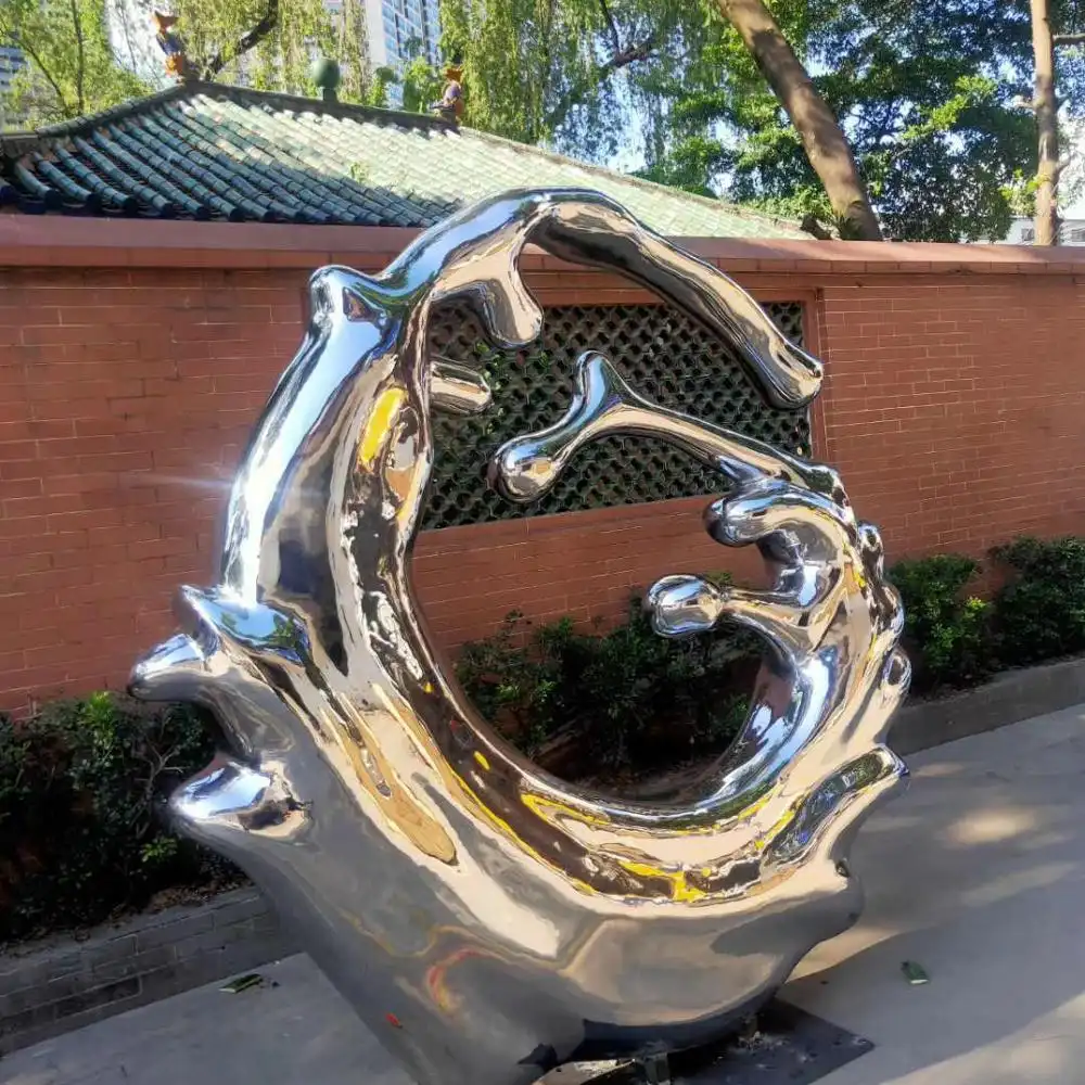 Stainless Steel Wave Sculpture Outdoor Sculpture 1
