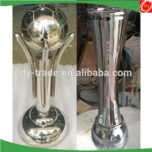 Customized design stainless steel football trophy sculpture ,stainless steel cup 1
