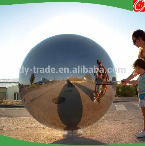 Creative mirror stainless steel sphere post box ,stainless steel ball mailbox 1