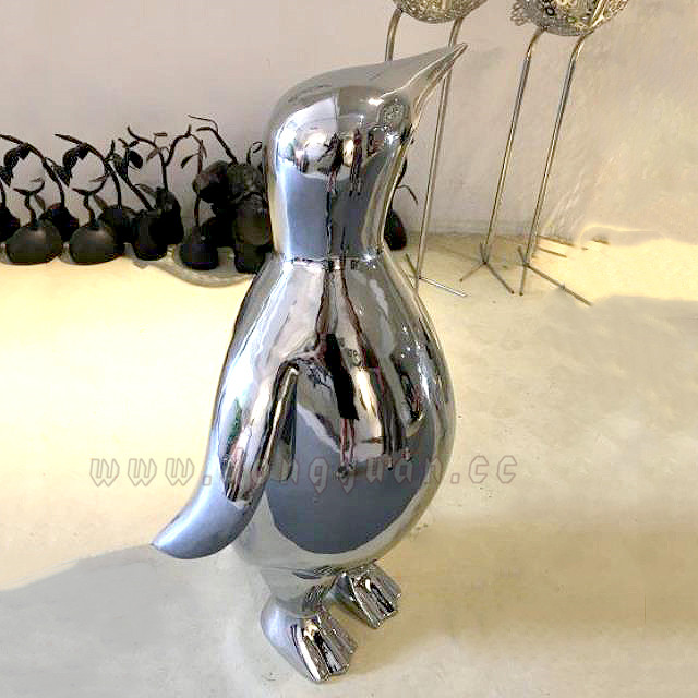 Stainless Steel ContemporaryPenguin Art Statue 1