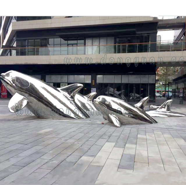 Stainless Steel ContemporaryPenguin Art Statue 4