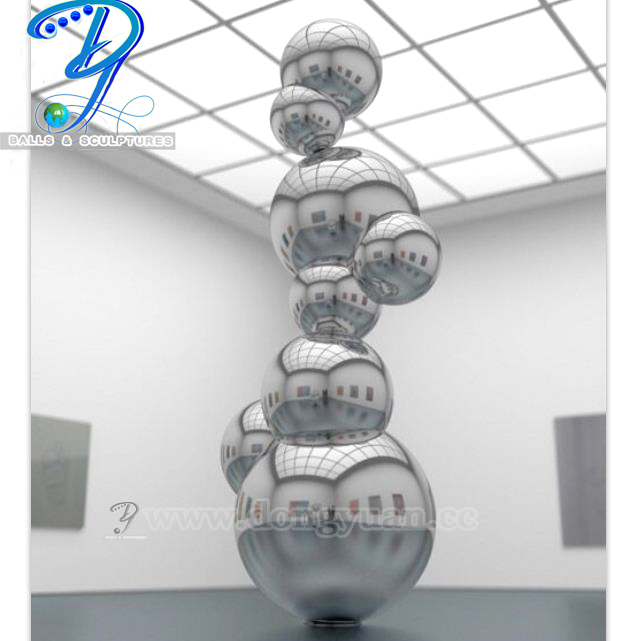 Metal Ball Artwork , Gazing Ball Sculpture, Steel Ball for Cityscape 4