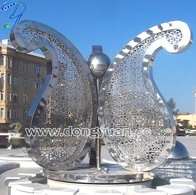 Metal Ball Artwork , Gazing Ball Sculpture, Steel Ball for Cityscape 5