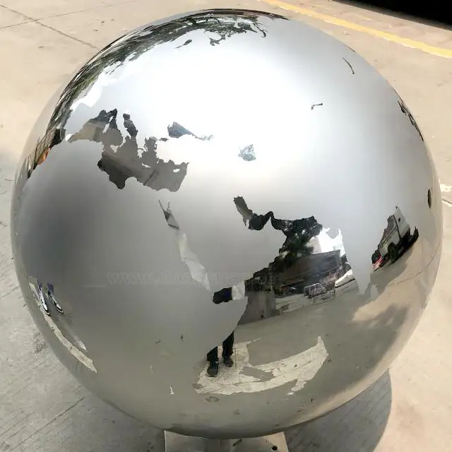 800mm Stainless Steel World Globe for Outdoor School Sculpture 1