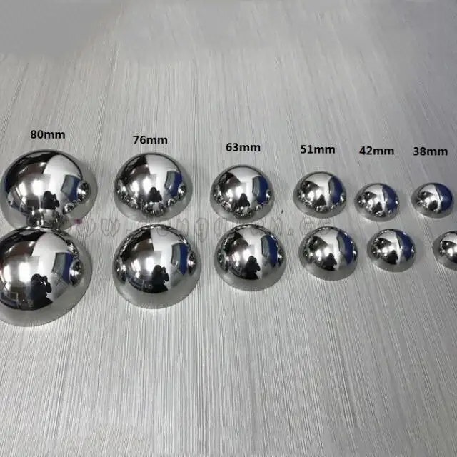Stainless steel half ball mould 1 1.5 2 2.5 3inches bath ball mould 1