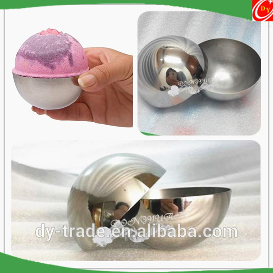 42mm 55mm 63mm Metal Bath Bomb Mold Hollow Factory Steel Spheres DIY Metal Bath Bomb Mold 3