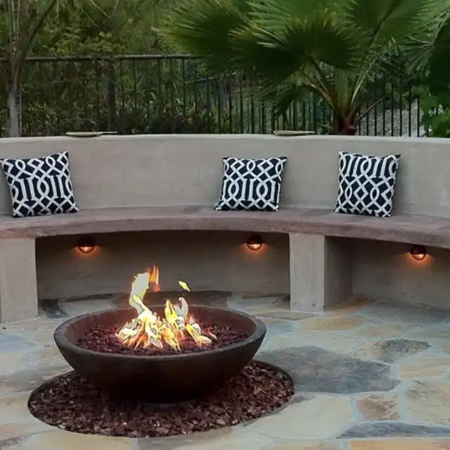 1000mmSteel Dish Bowl Fire Pit Burner 1