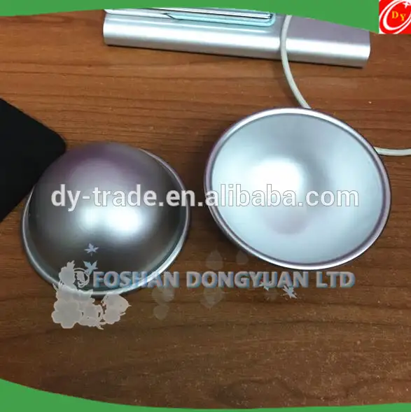 Aluminum AlloyHalf Ball with Edge for Bath Bomb Mould Making 1