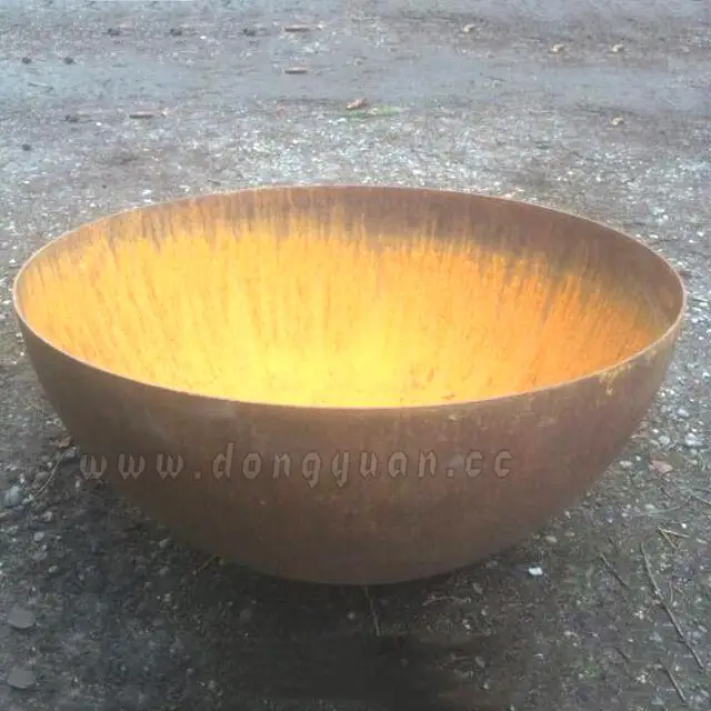 Decorative Outdoor Iron Mild Steel Half Ball for Fire Pit, Feuer Stahlkugel 1