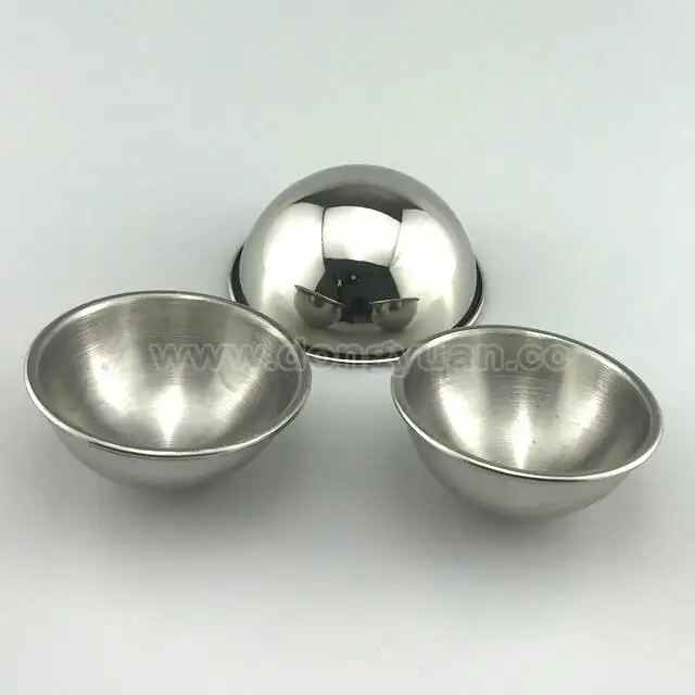 Gazing Stainless Steel Shiny Hemisphere Bath Soap Molds 1