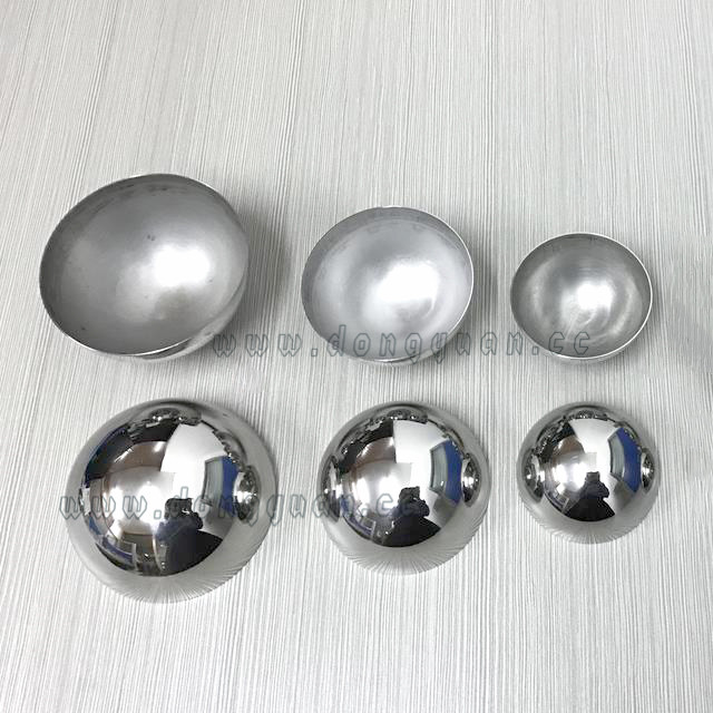 Mirror Stainless Steel Half Round Ball forBath Bomb Moulds 3