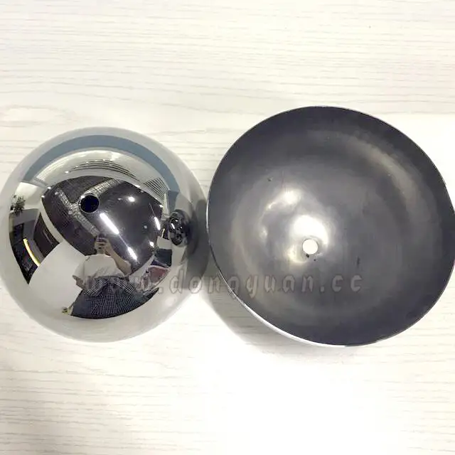 300mm Stainless Steel Hemispheres withHole for Lamp Decoration 1