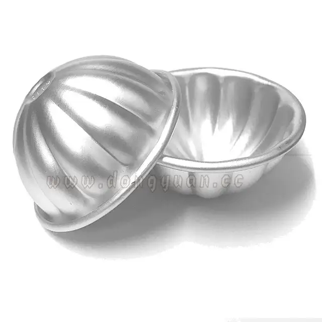 Aluminum Two Half Bath Molds for Bath Bombs Mold 1